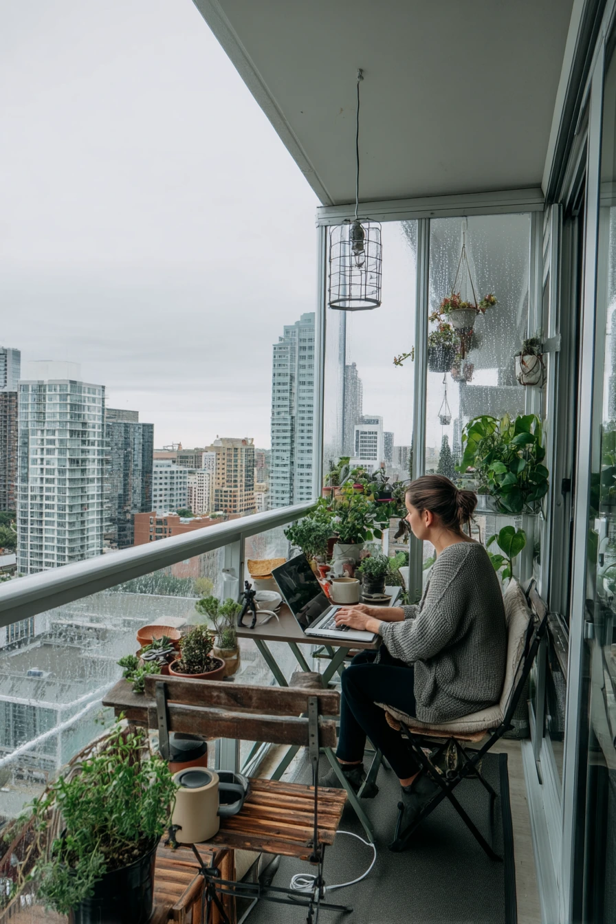 Small Urban Balcony Enclosure