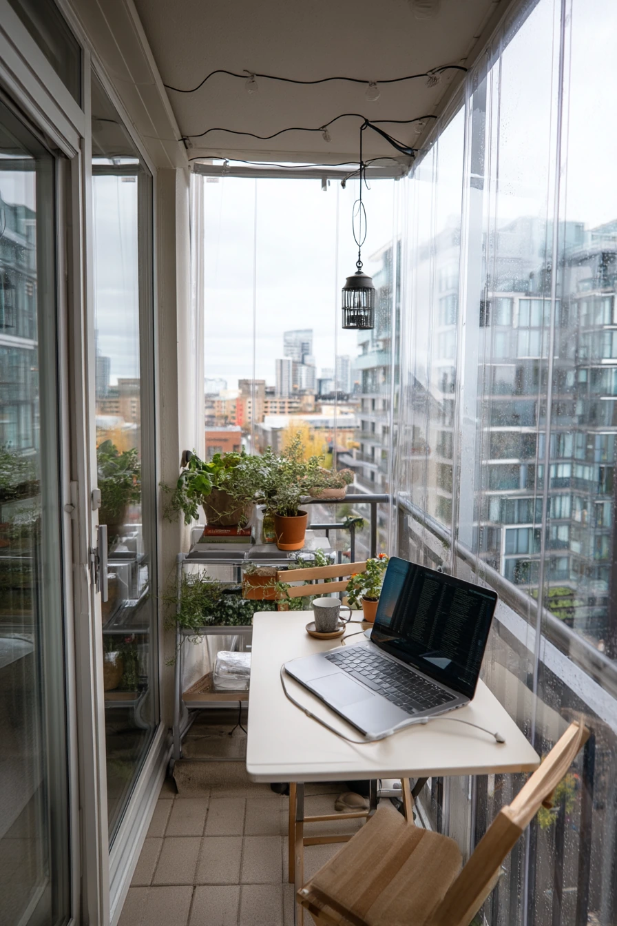 Small Urban Balcony Enclosure