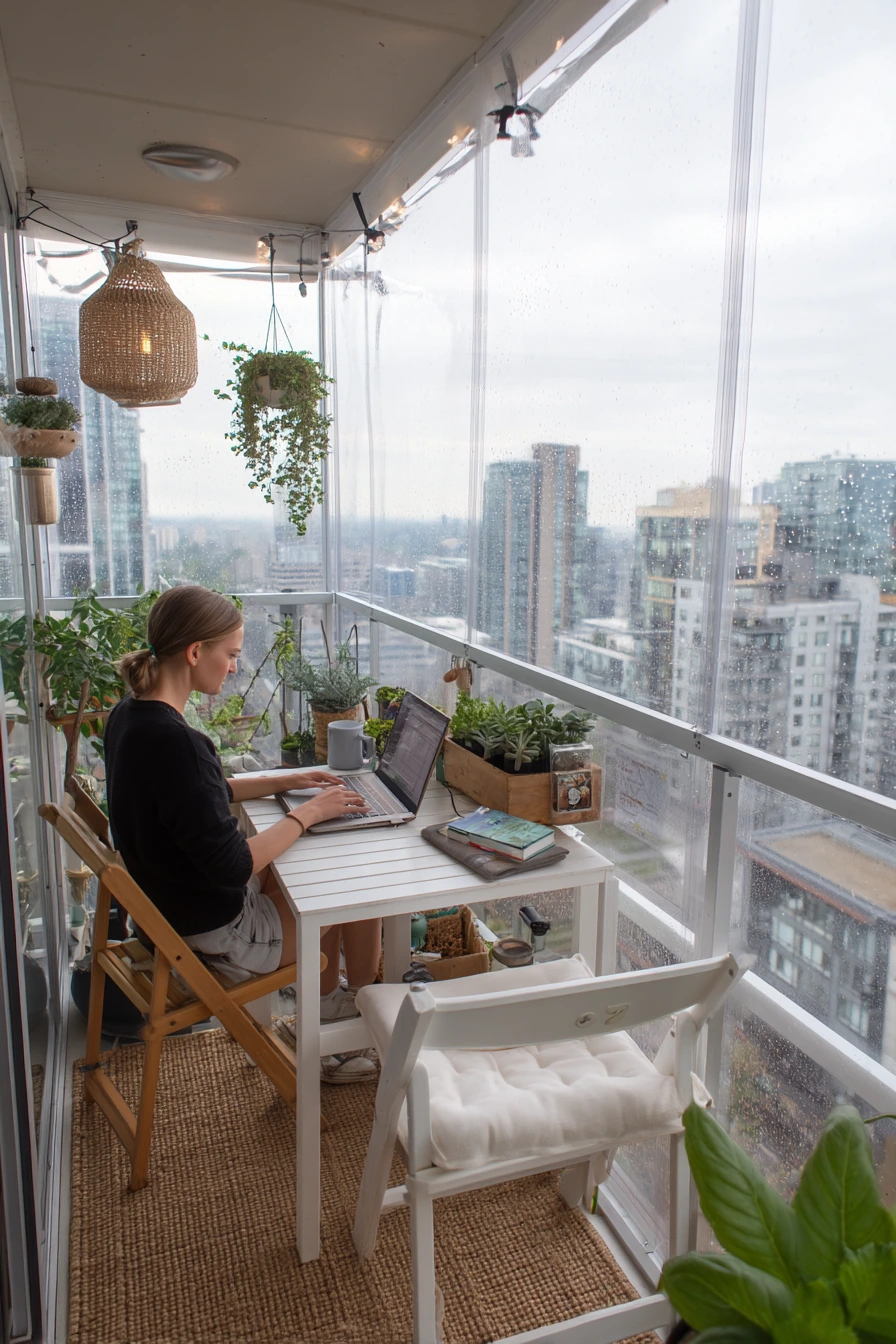 Small Urban Balcony Enclosure
