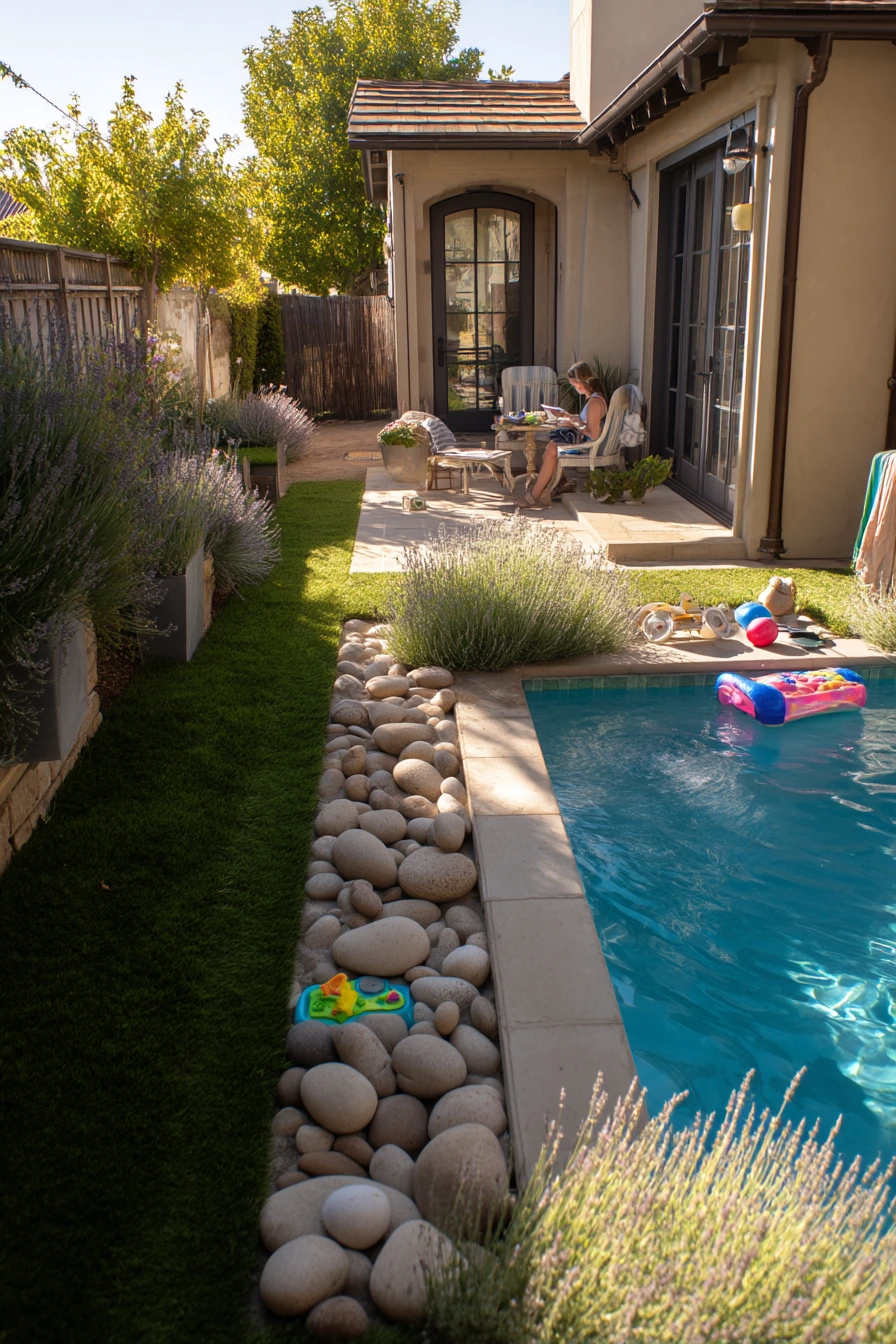 Kid-Friendly Pool Border With Soft Surfaces