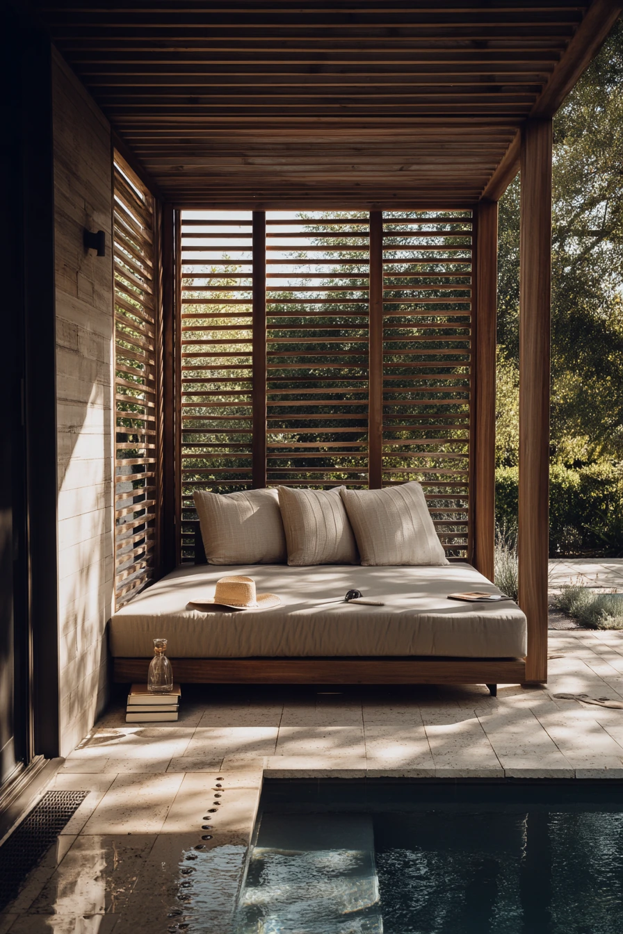 Modern Cabana for Hot Afternoon Lounging
