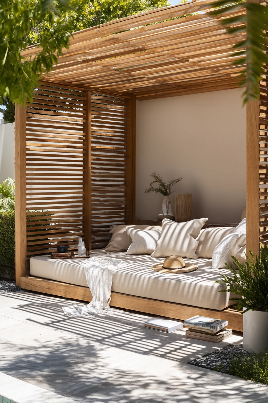 Modern Cabana for Hot Afternoon Lounging