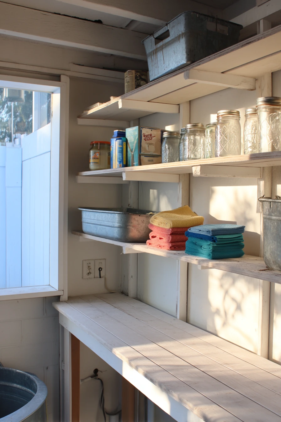 Budget DIY Pool Shed Refresh