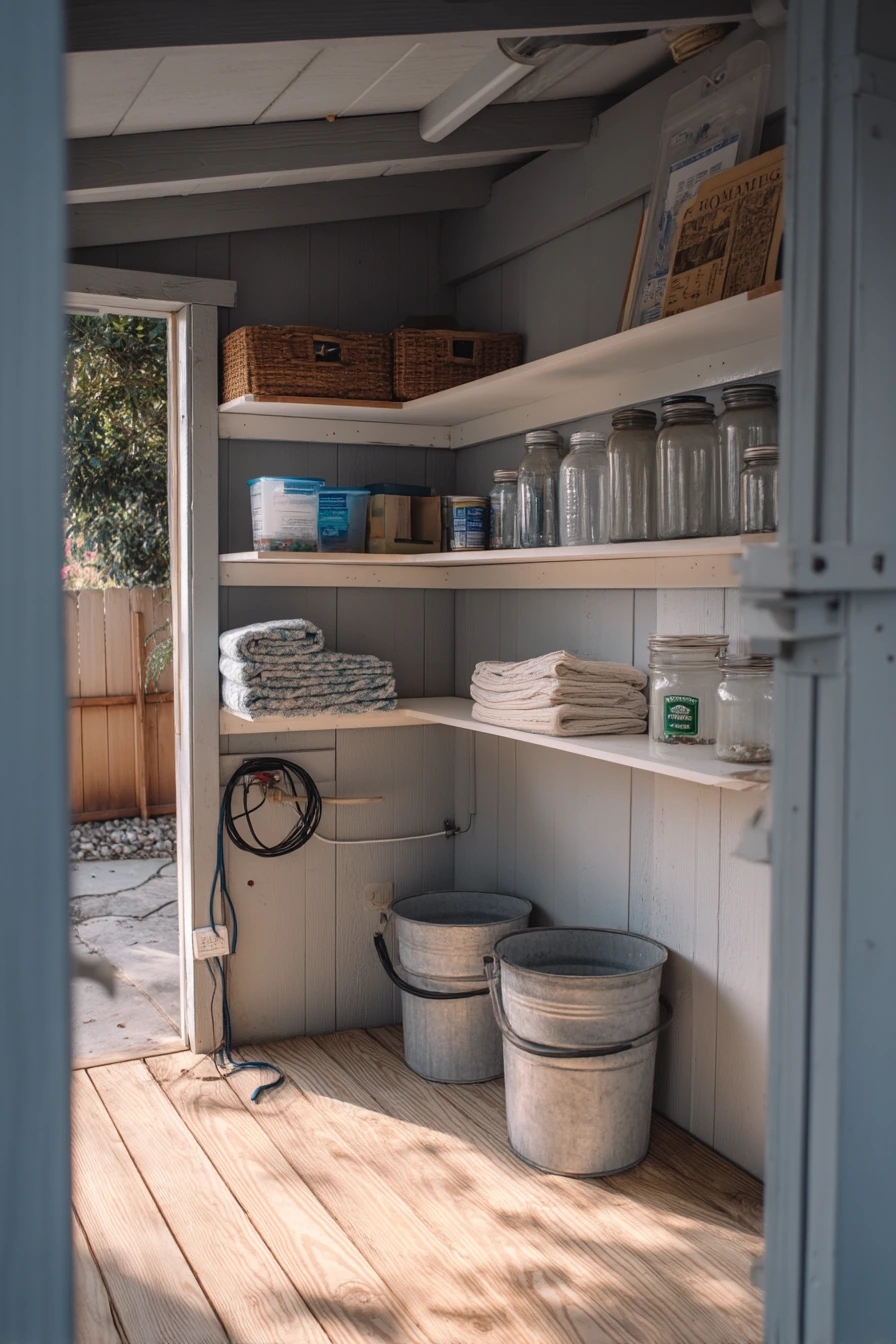 Budget DIY Pool Shed Refresh