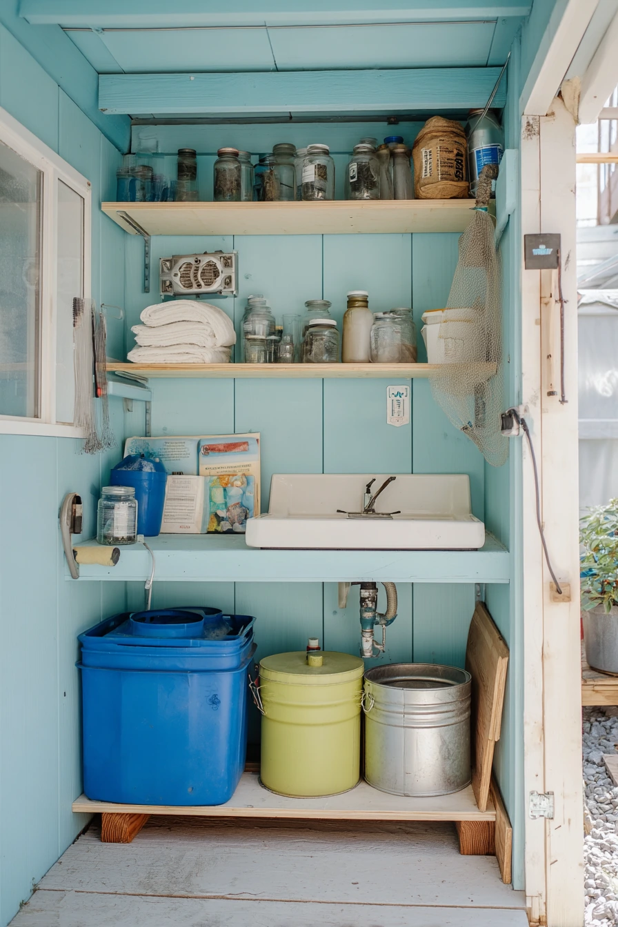 Budget DIY Pool Shed Refresh