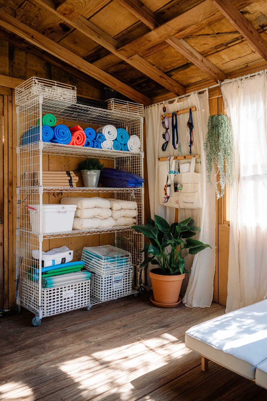 Renter-Friendly Pool Cabana Storage