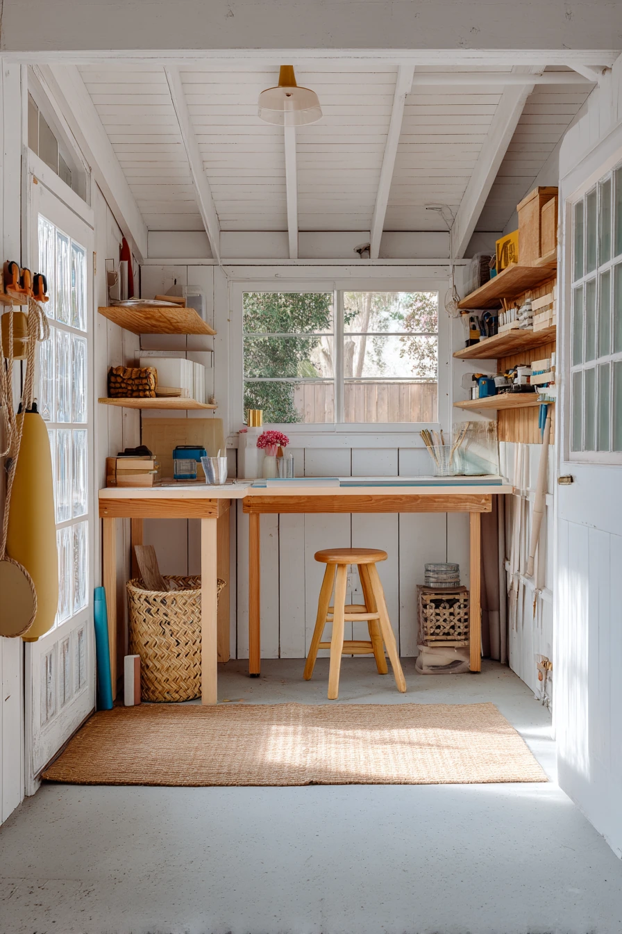 Compact Pool Shed Workshop