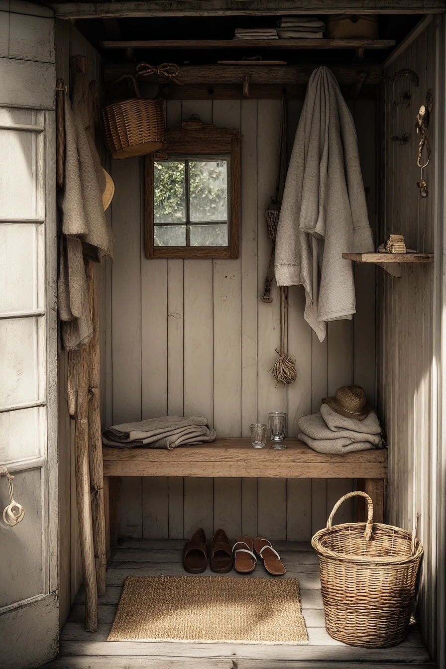 Pool Shed Changing Room Corner
