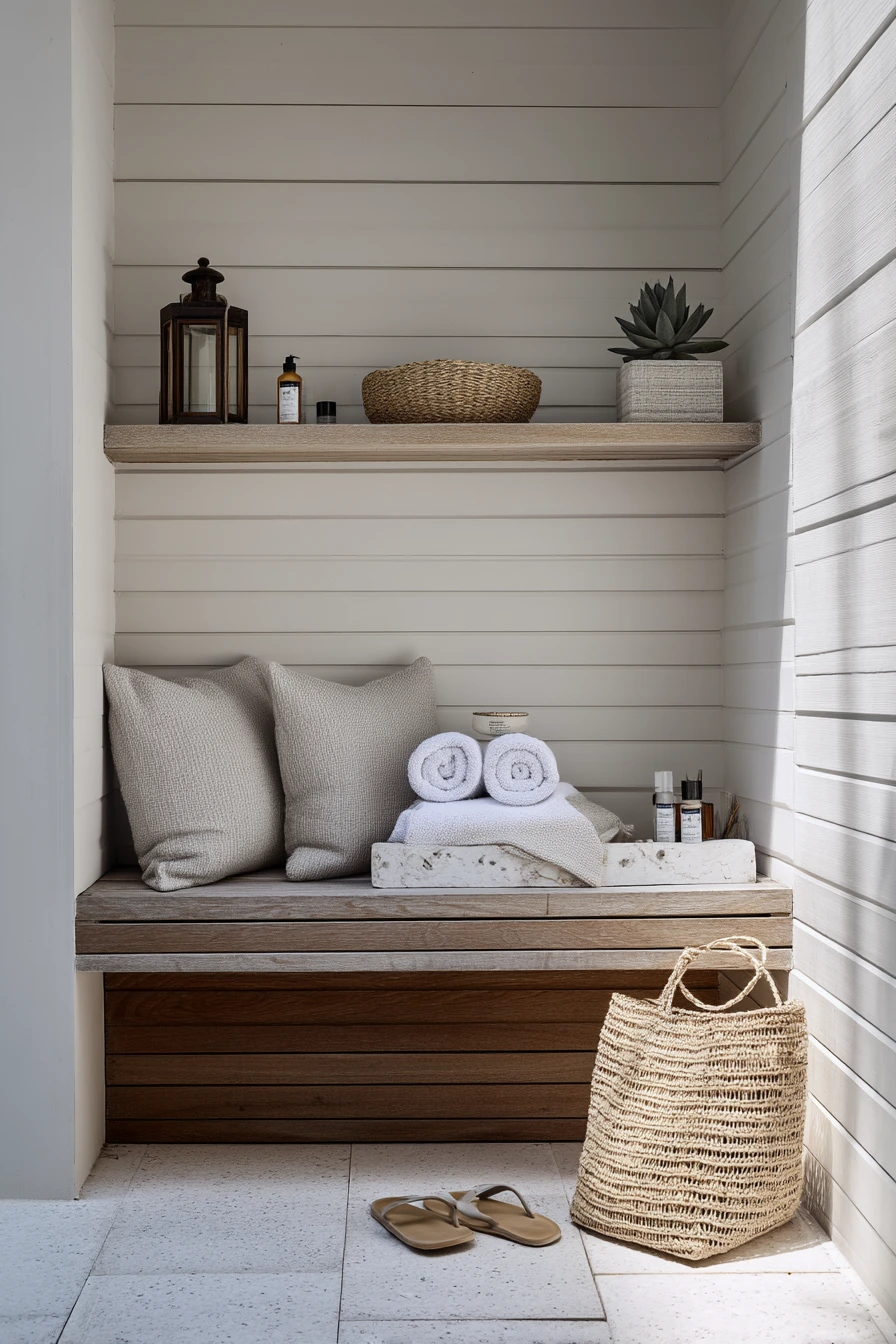 Minimal Resort-Style Pool Shed