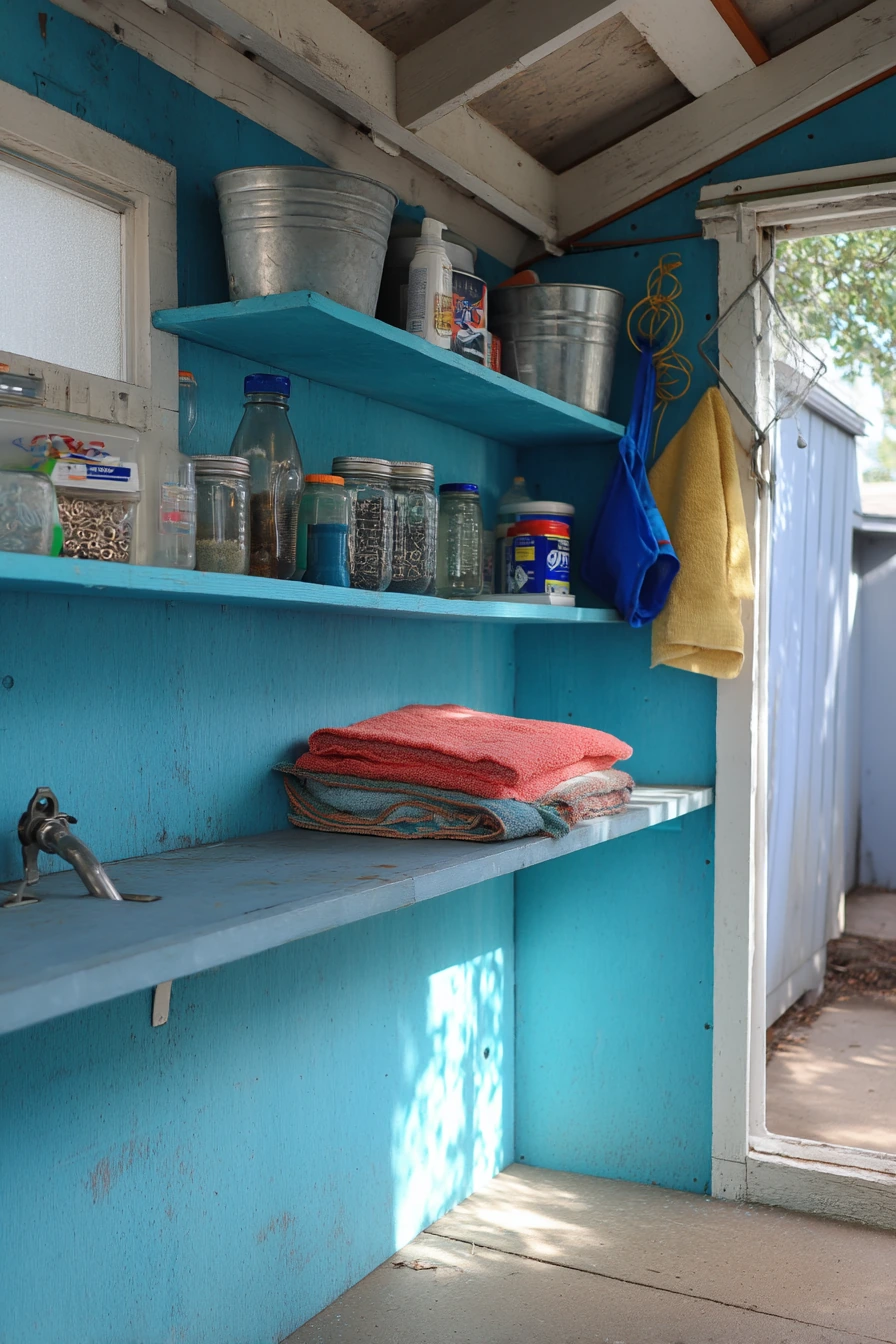 Budget DIY Pool Shed Refresh