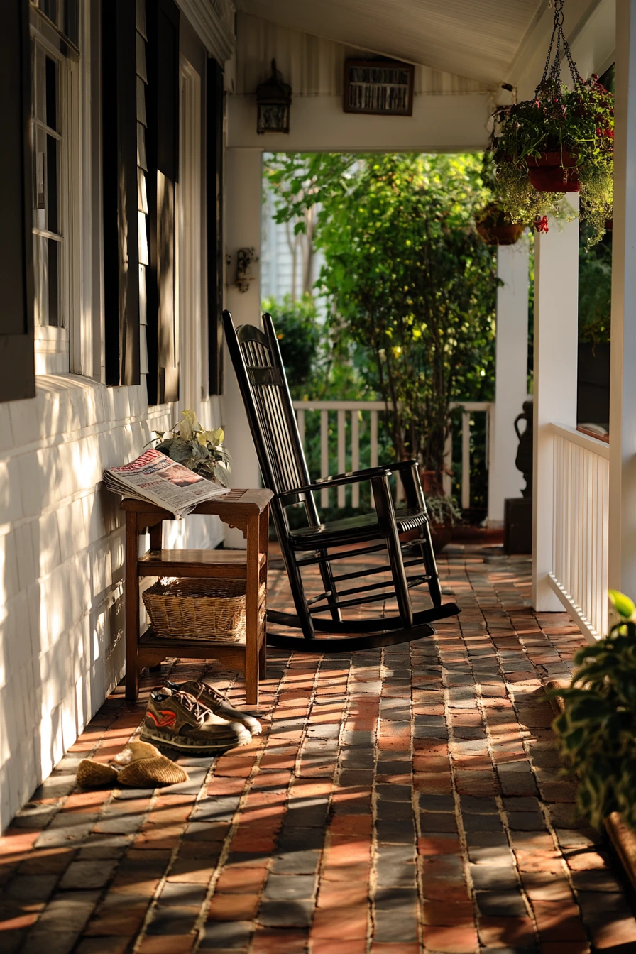 Classic Brick Porch for Everyday Family Life
