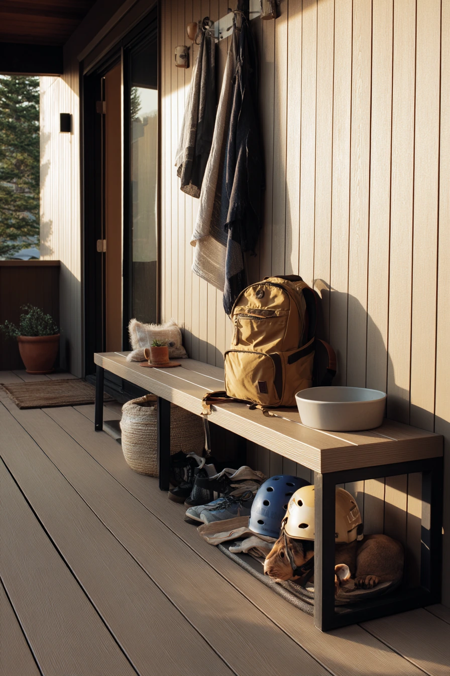 Composite Deck Boards for a Busy Backyard Entry