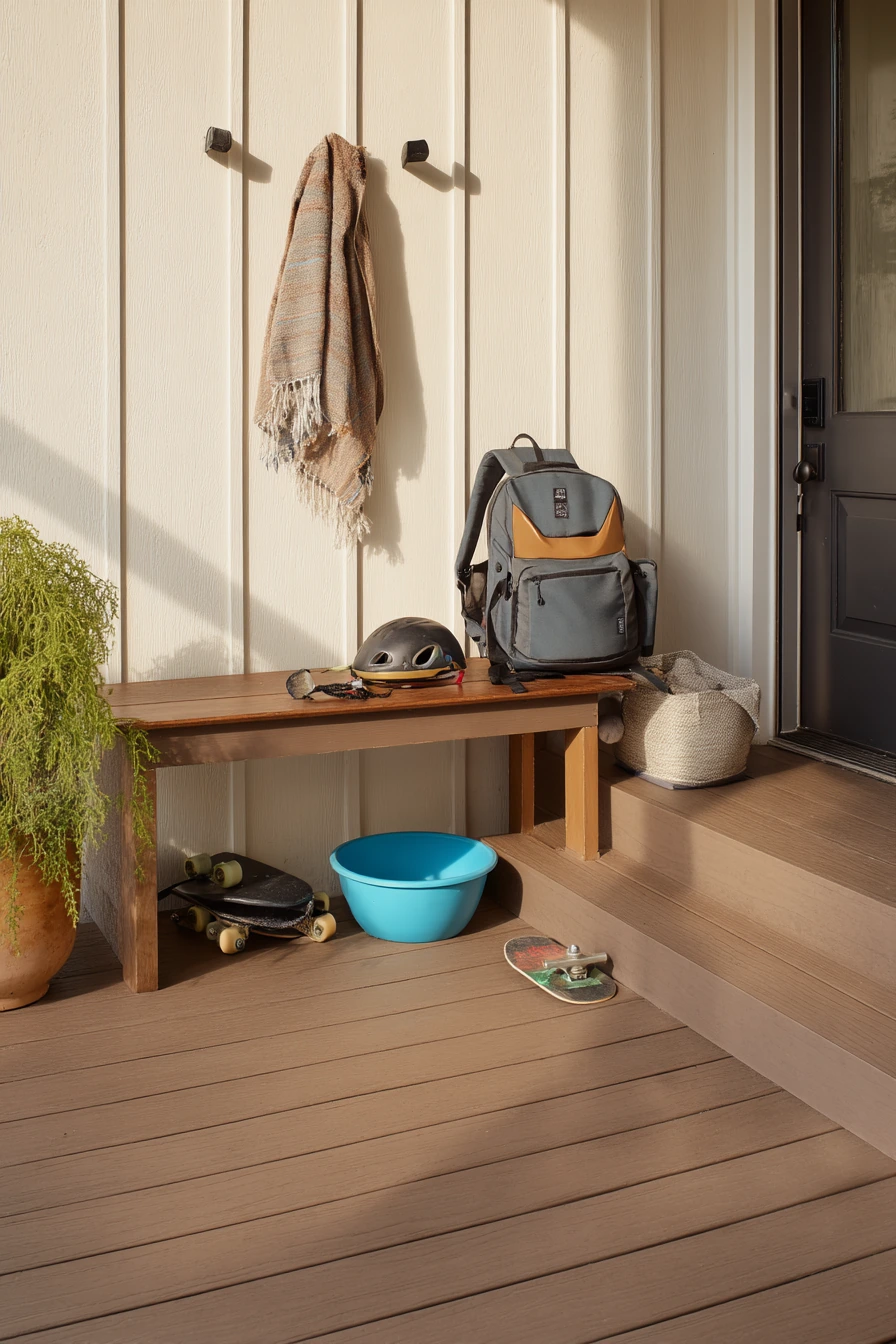 Composite Deck Boards for a Busy Backyard Entry