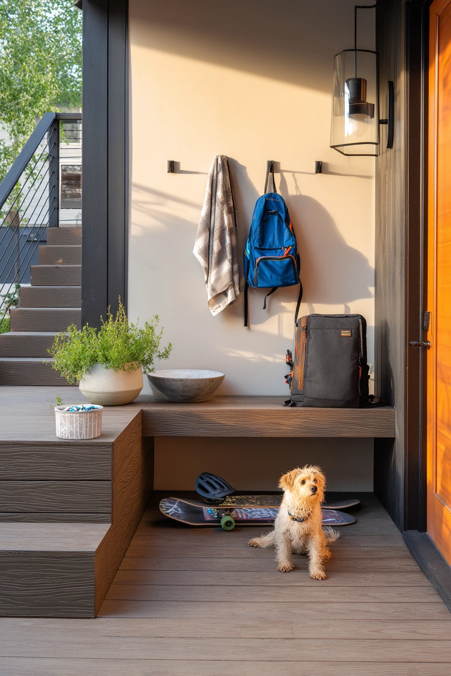 Composite Deck Boards for a Busy Backyard Entry