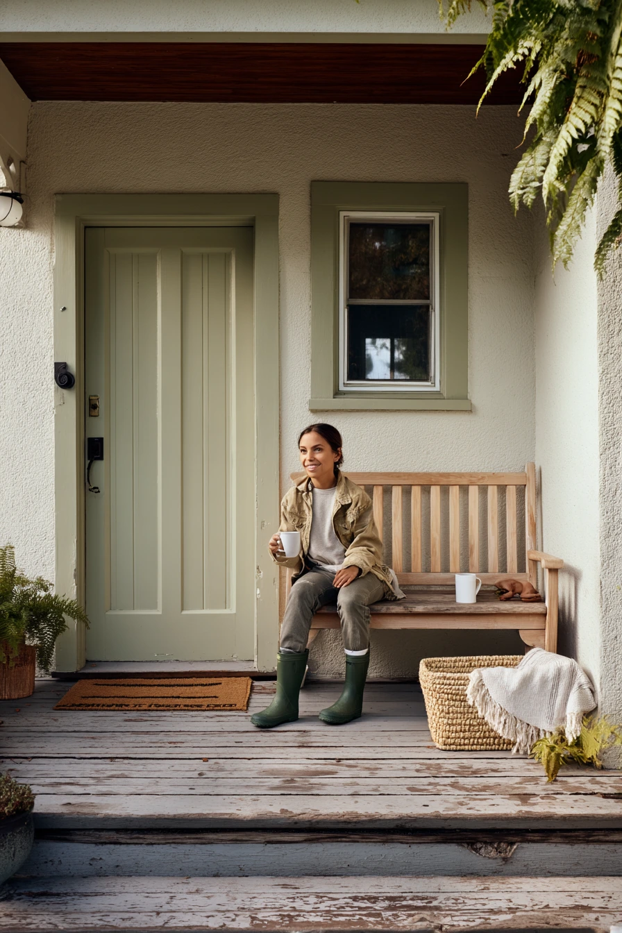 Budget-Friendly Painted Porch Boards