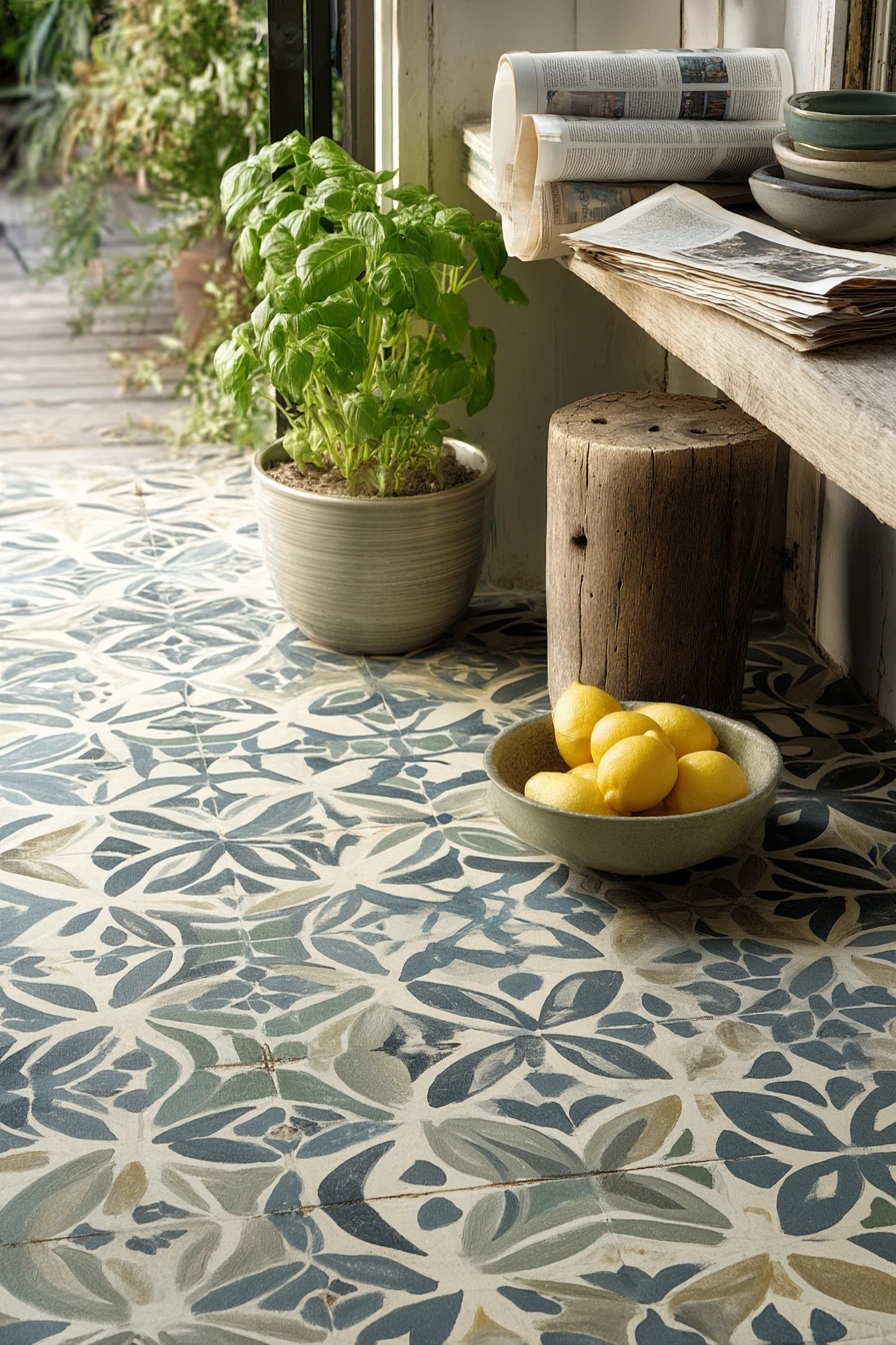 Tile Porch With Pattern and Personality
