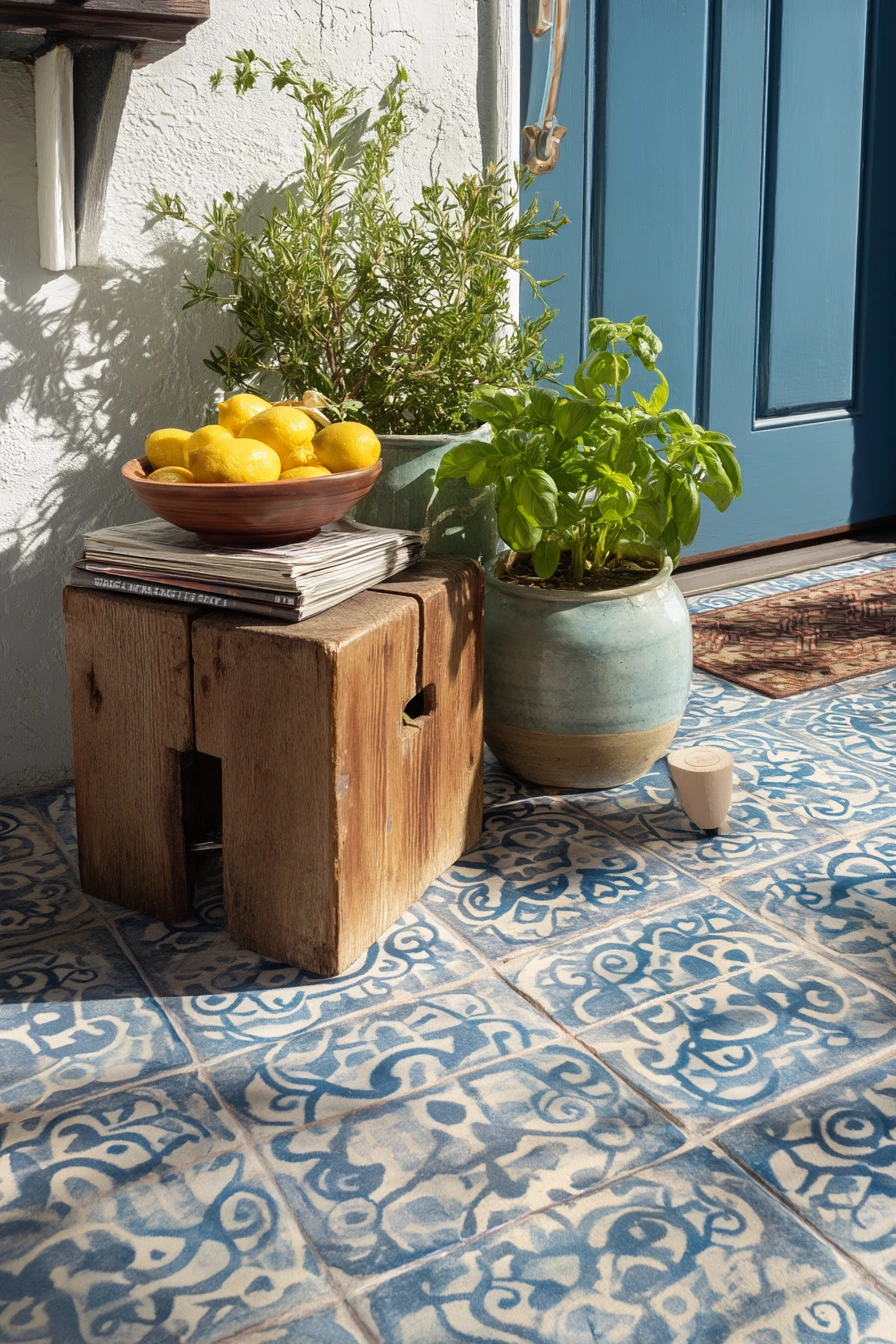 Tile Porch With Pattern and Personality