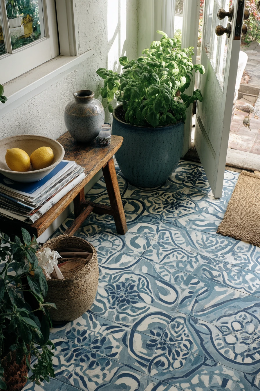 Tile Porch With Pattern and Personality