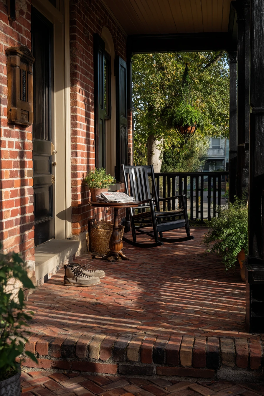 Classic Brick Porch for Everyday Family Life
