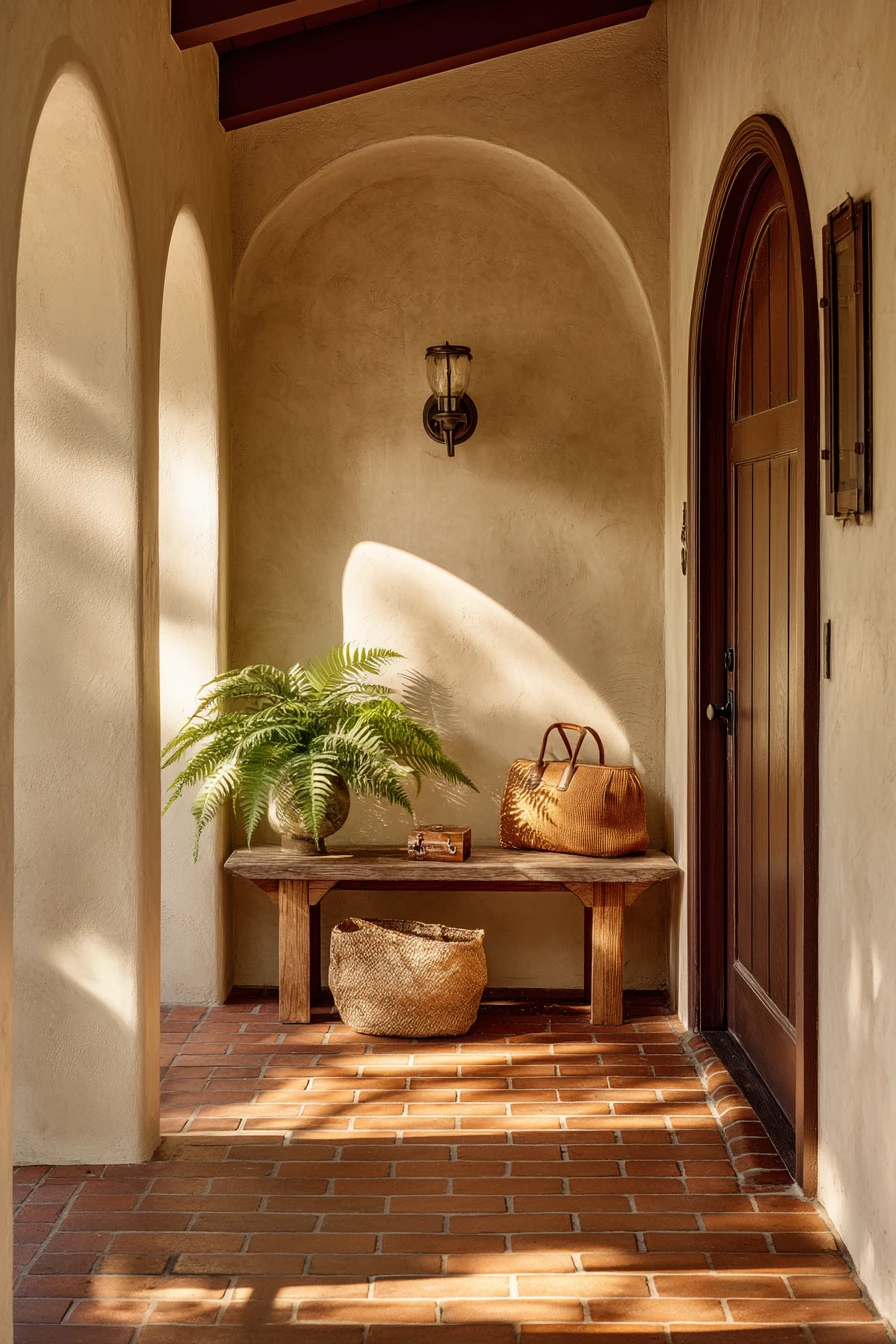 Spanish Revival Porch Entry