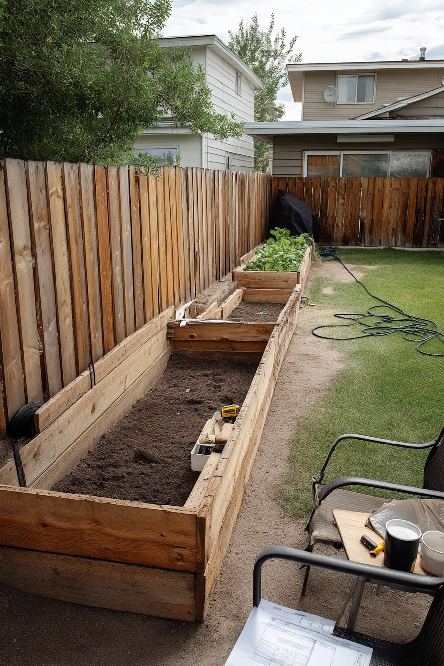 Budget DIY Fence-Line Planter Build