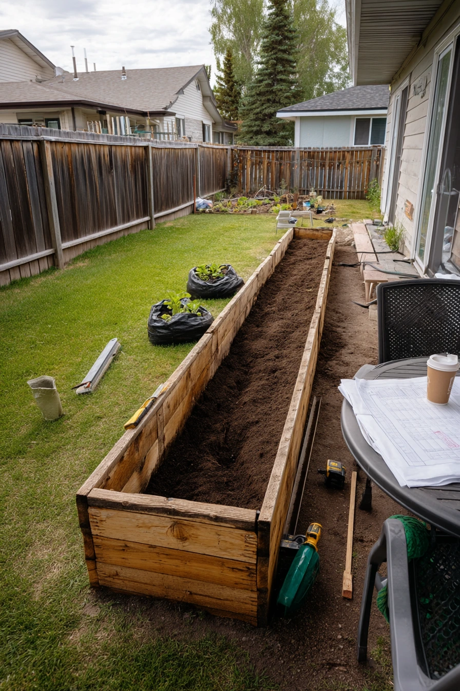 Budget DIY Fence-Line Planter Build