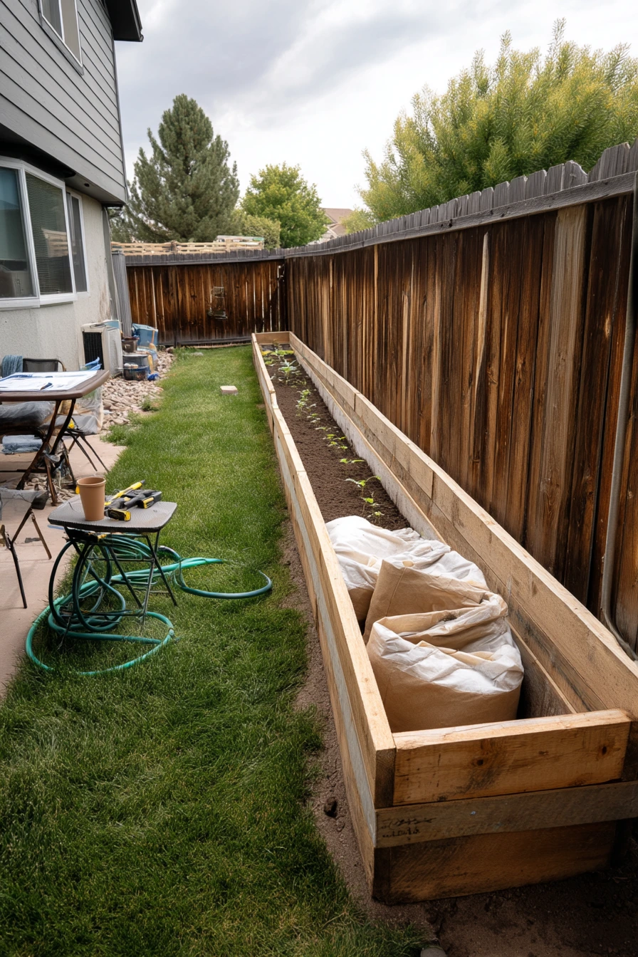 Budget DIY Fence-Line Planter Build