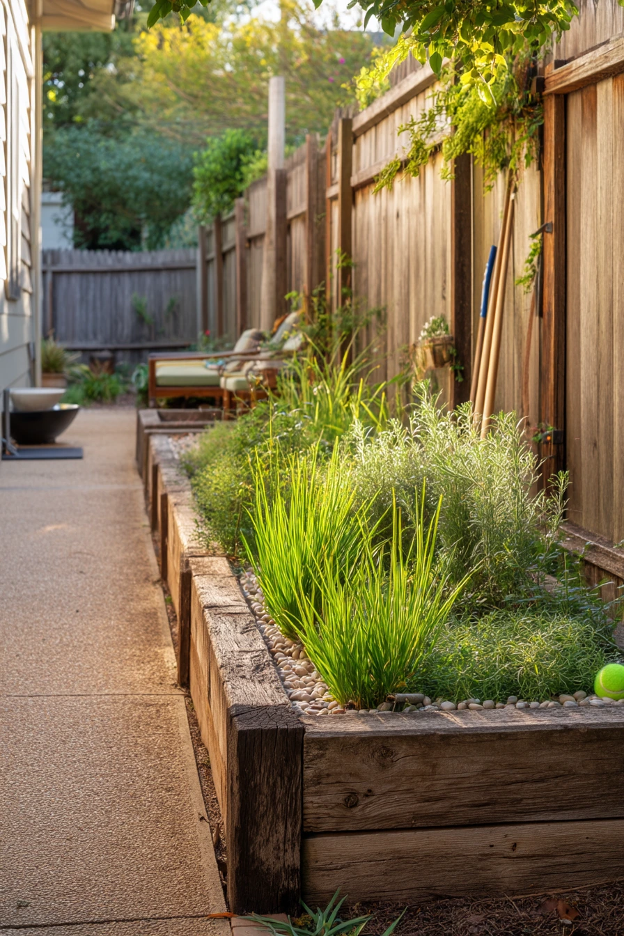 Pet-Friendly Garden Border for a Backyard