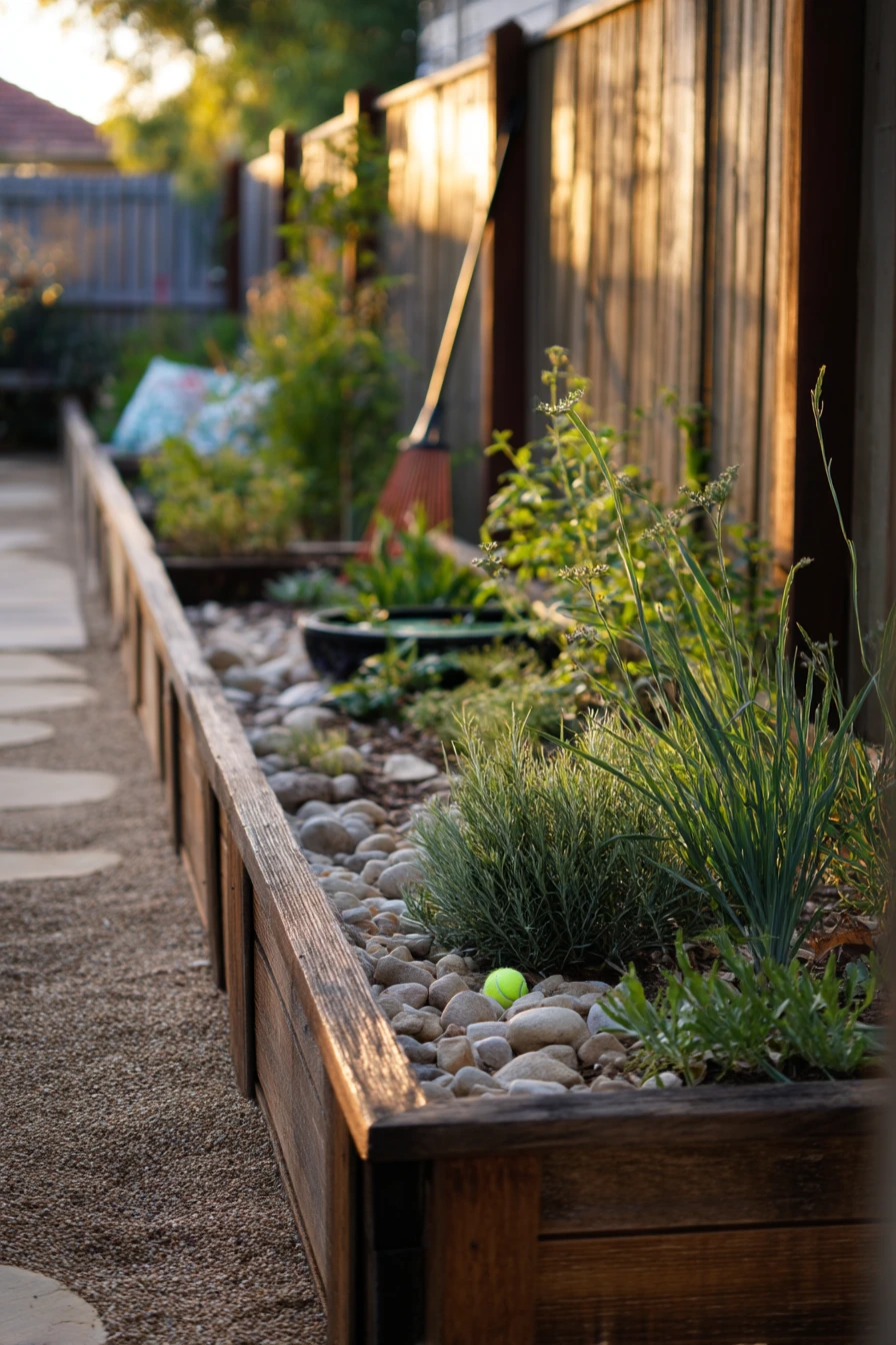 Pet-Friendly Garden Border for a Backyard