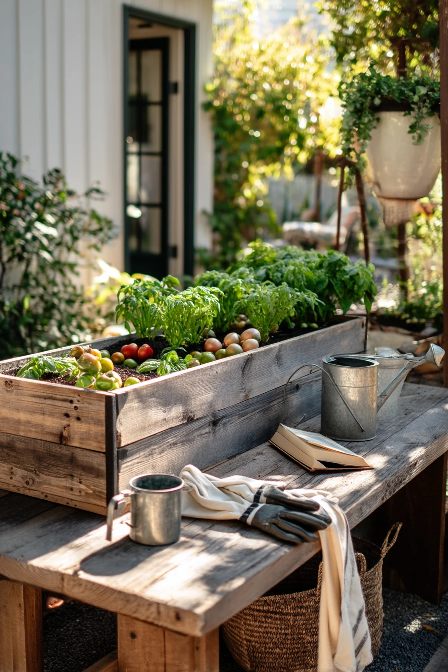Modern Farmhouse Fence-Line Kitchen Garden
