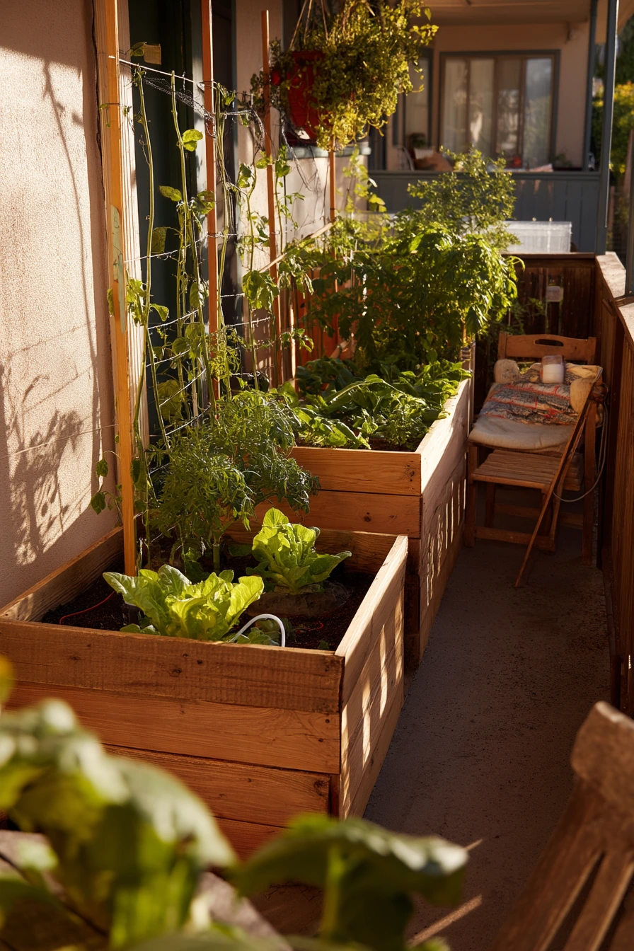 Small-Space Veggie Strip for a City Yard