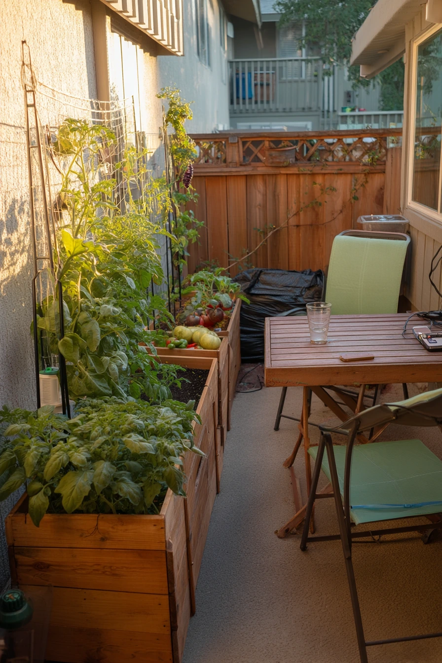 Small-Space Veggie Strip for a City Yard