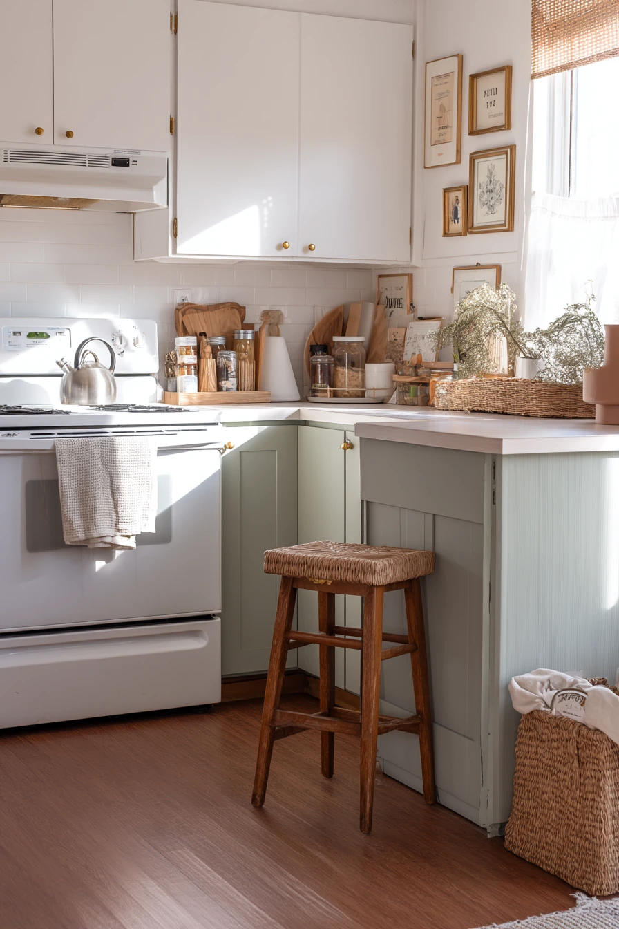 Renter-Friendly Sage Accents on a Budget