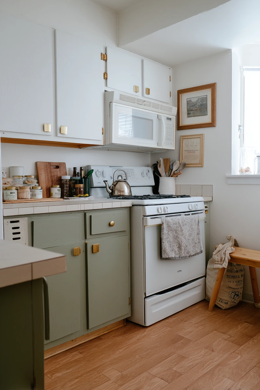 Renter-Friendly Sage Accents on a Budget