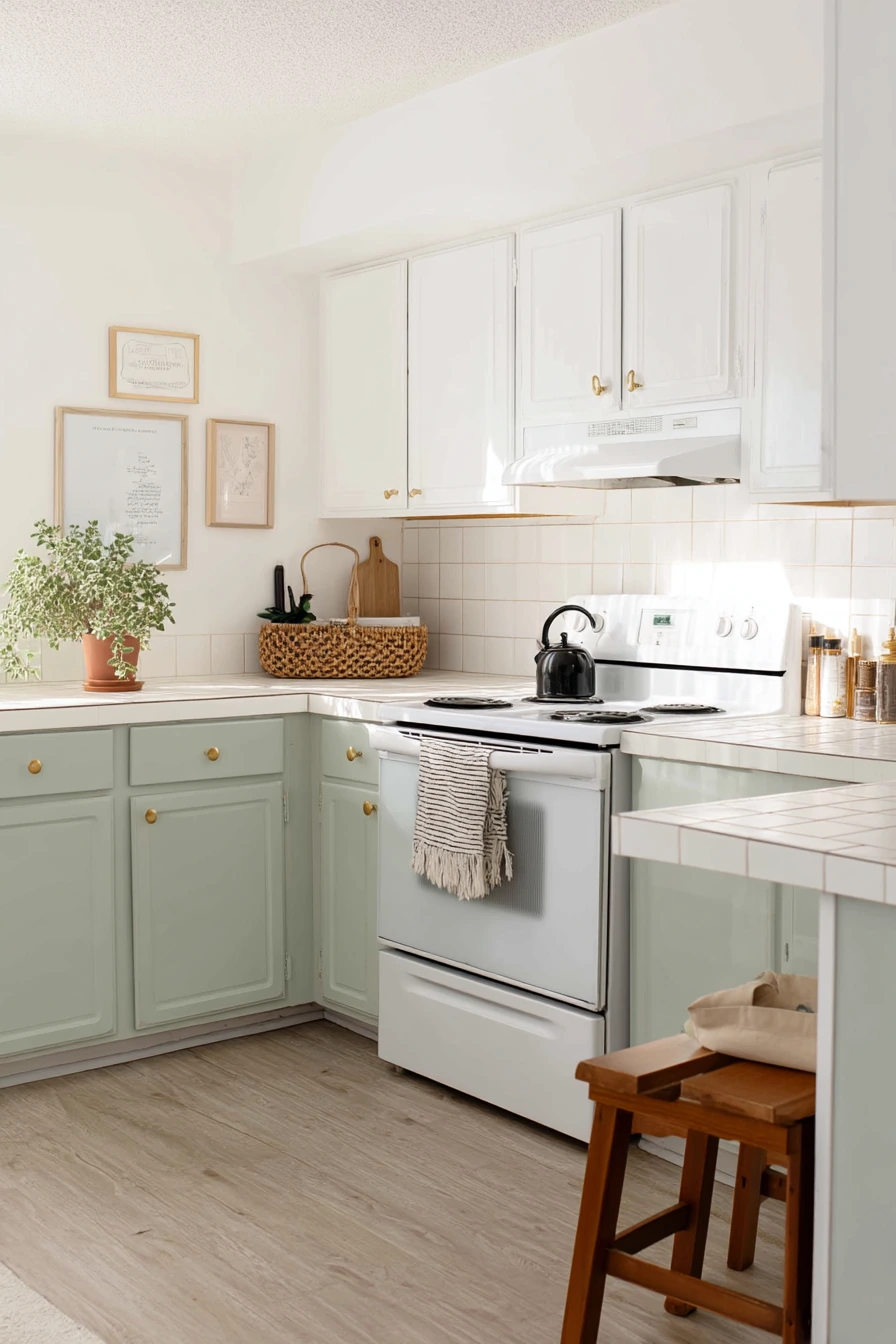 Renter-Friendly Sage Accents on a Budget