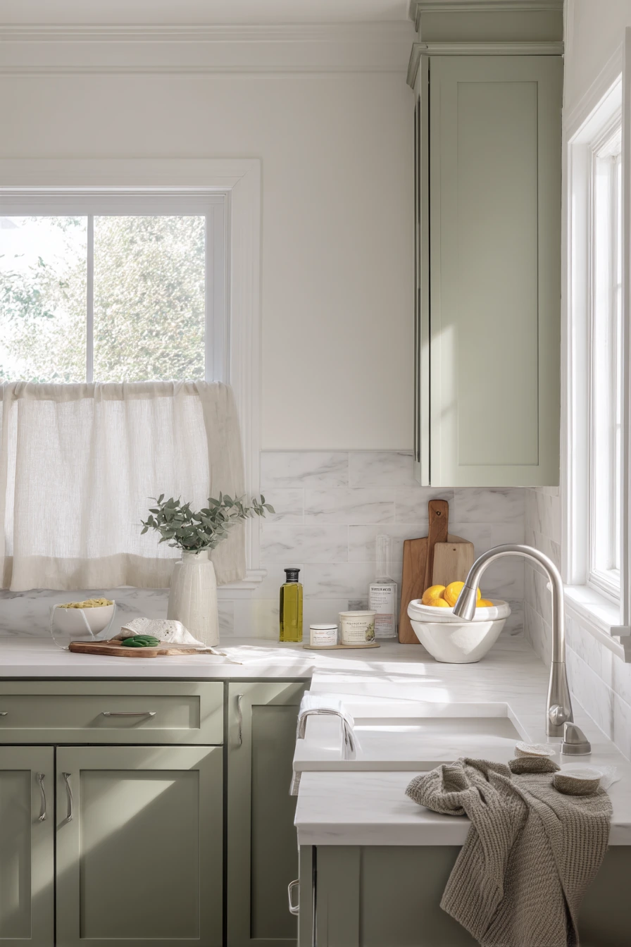 Product-Led Sage Kitchen Refresh with Styling Details