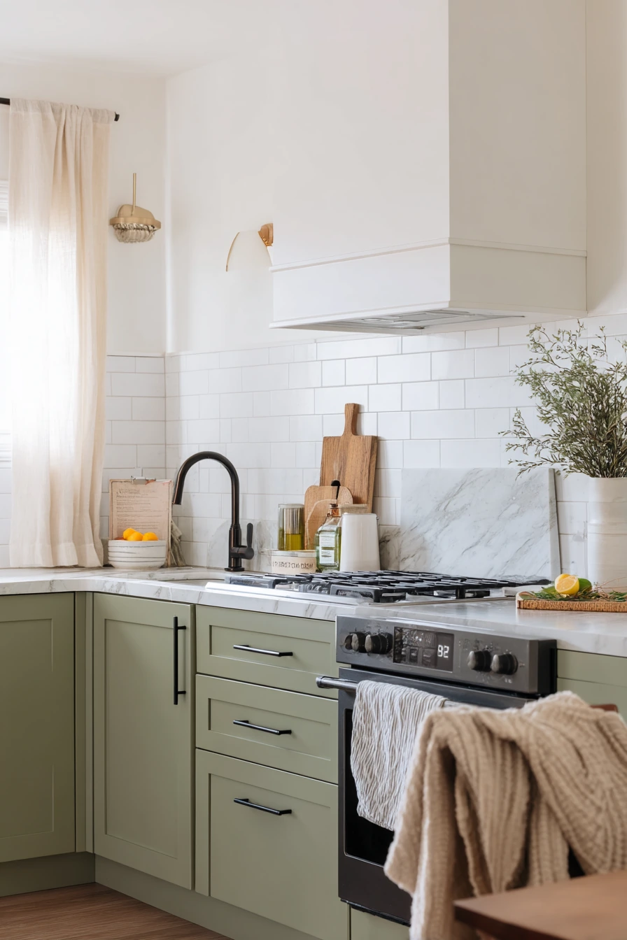 Product-Led Sage Kitchen Refresh with Styling Details