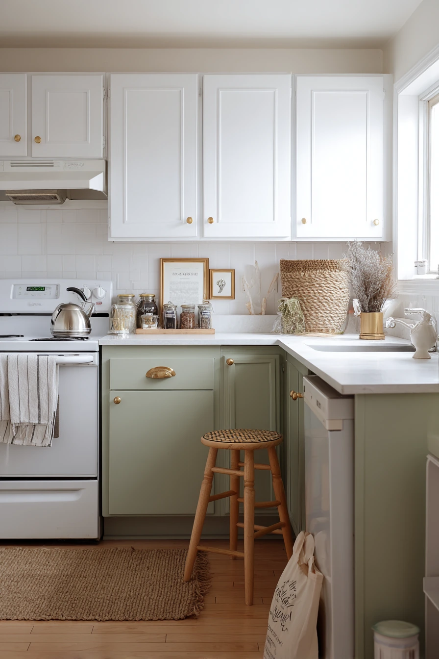 Renter-Friendly Sage Accents on a Budget