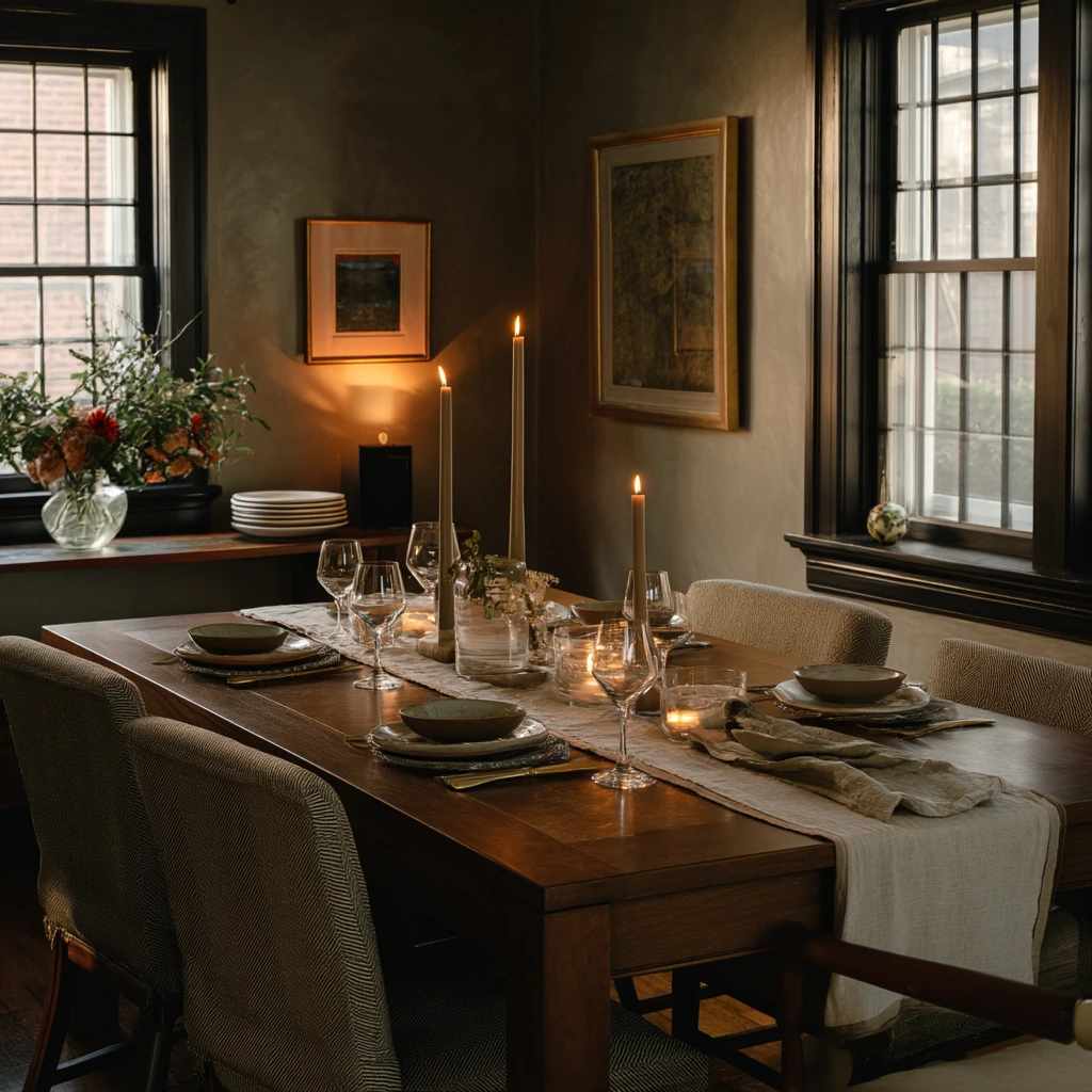 Dinner Party with Sage and Candlelight