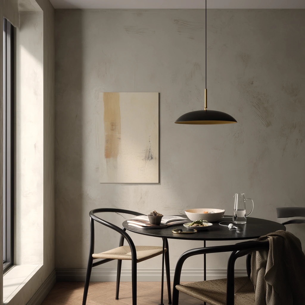 Modern Sage Dining Room for Two