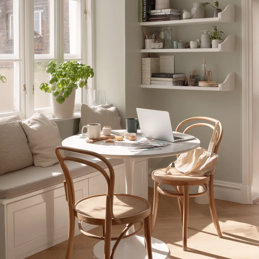 Small Apartment Sage Dining Nook