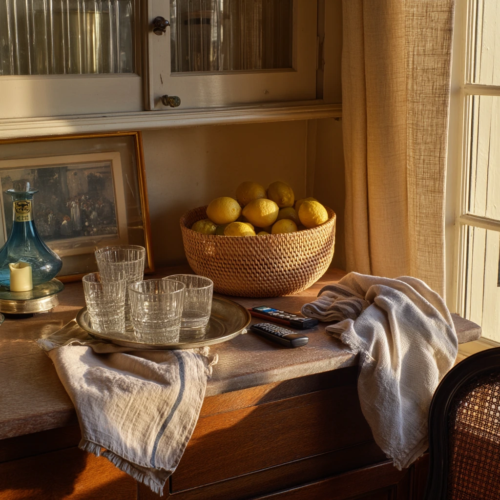Slim Sideboard Storage in a Shared Dining Space