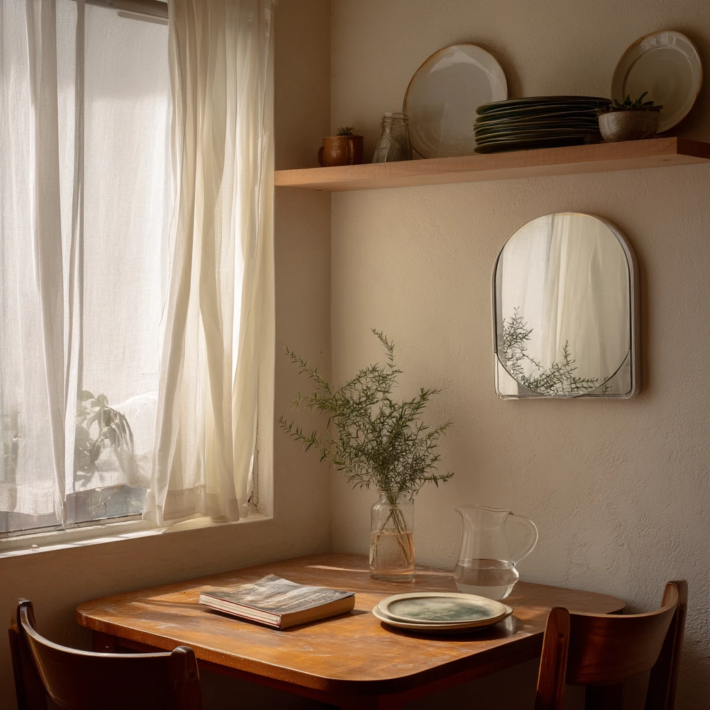 Window-Ledge Storage and Floating Shelf Styling