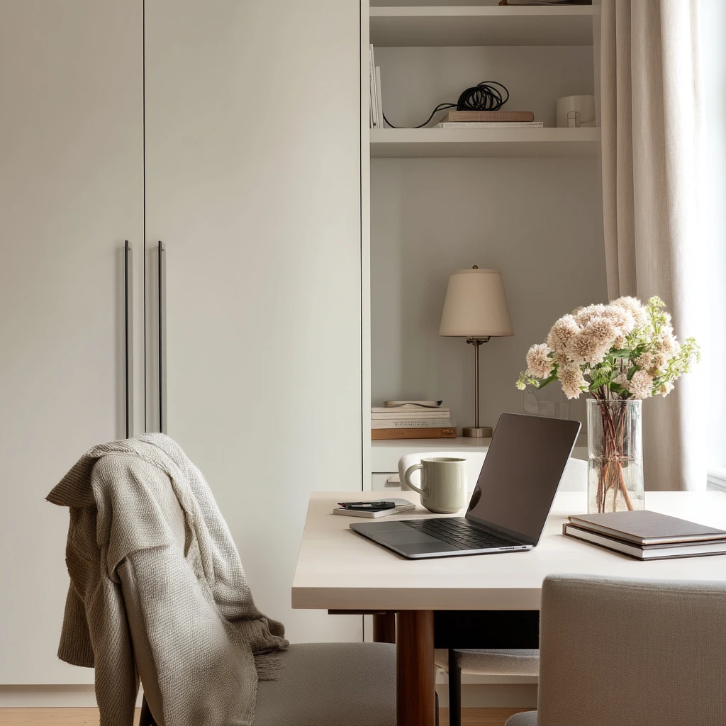 Multiuse Dining Room Storage for Work-from-Home Life
