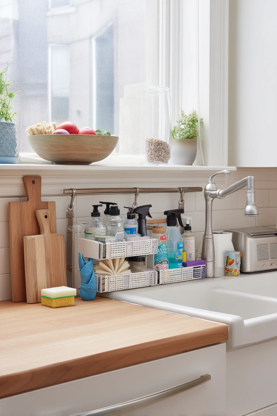 Under-Sink Organization in a Clean but Used Home
