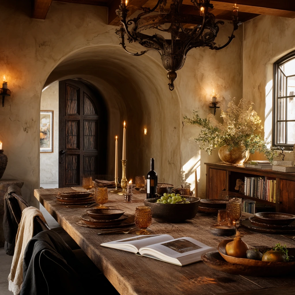 Dinner Party with Spanish Mediterranean Layers