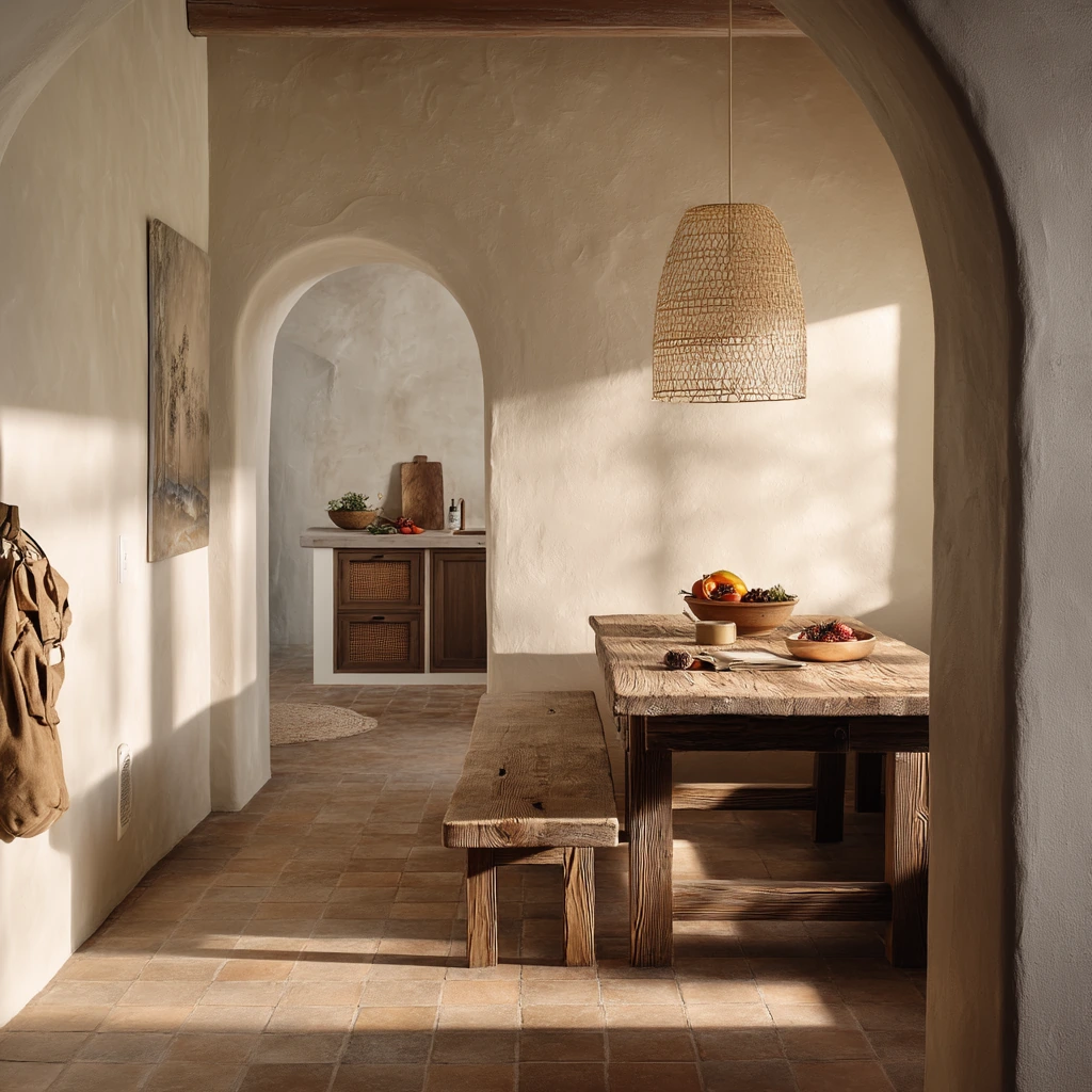 Open-Plan Spanish Dining Zone for Everyday Living