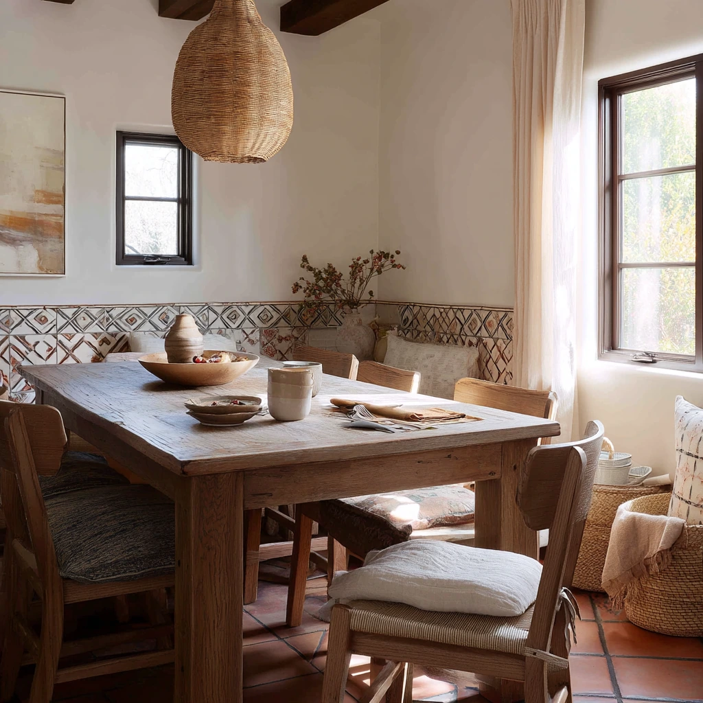 Kid-Friendly Spanish Dining Room That Still Feels Elegant
