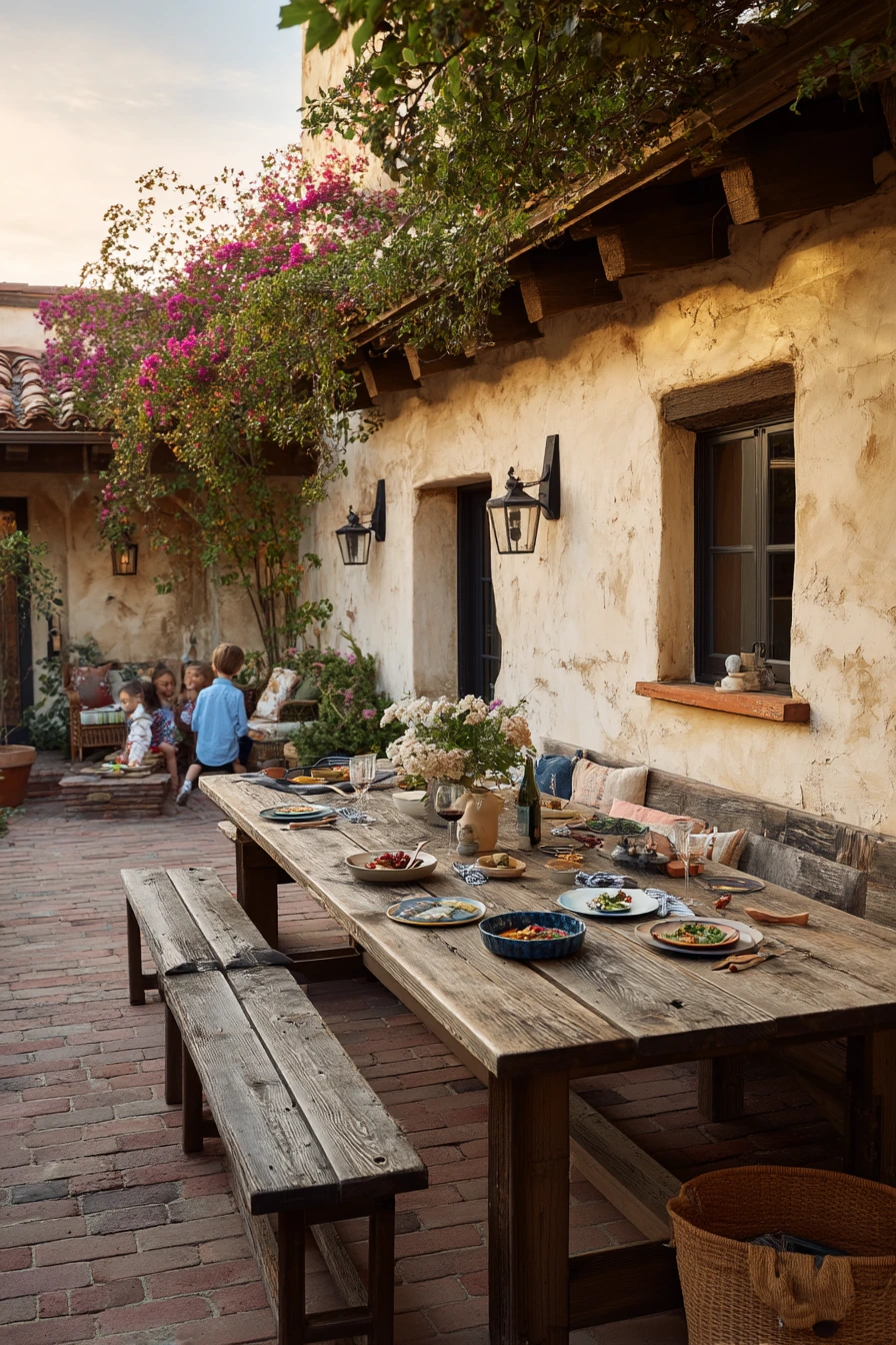 Family Dinner in the Open Air