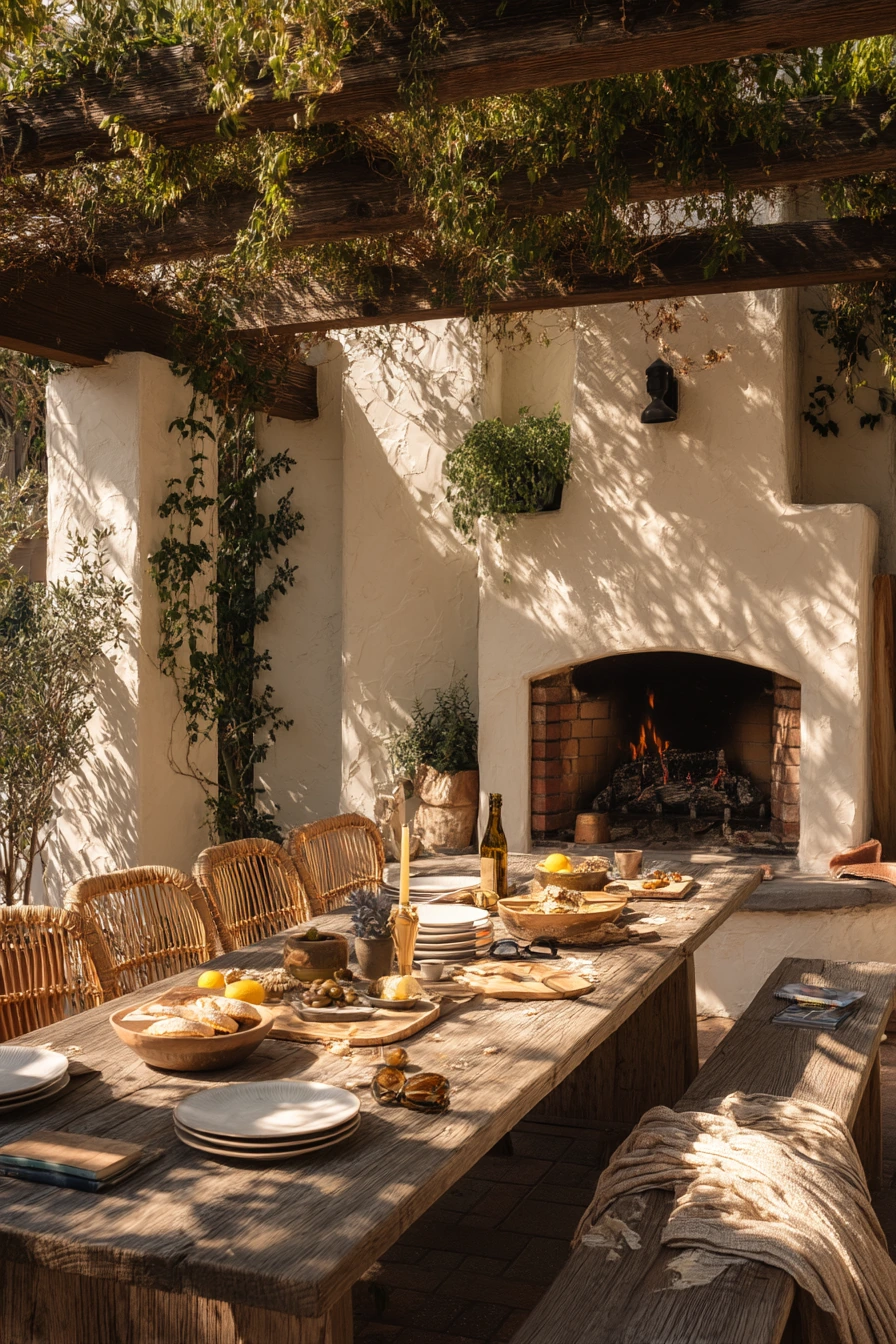 Weekend Entertaining Under the Pergola